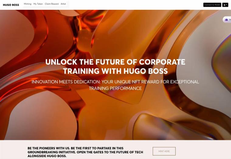 HUGO BOSS Skill NFTs HQ visual