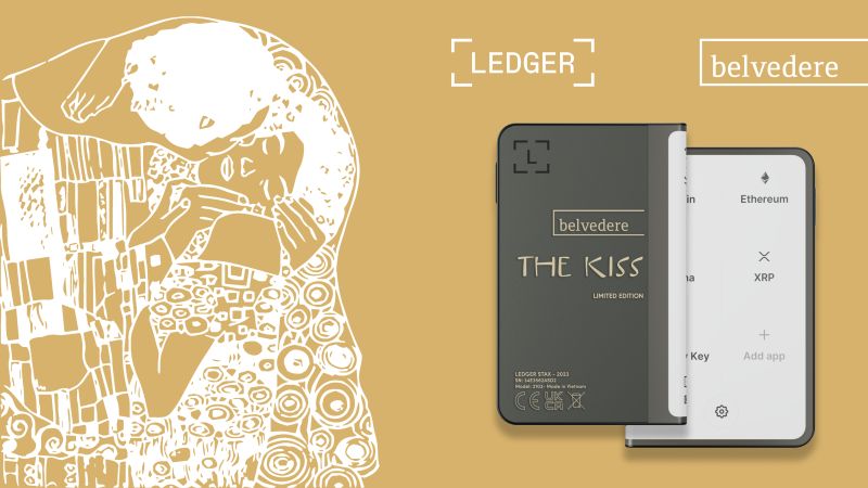 Ledger × Belvedere: The Kiss limited-edition Ledger Stax with Gustav Klimt artwork